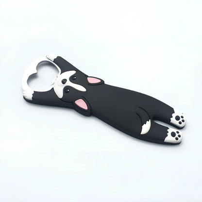 Animal-shaped bottle opener with alloy construction measuring 135mm long by 50mm wide