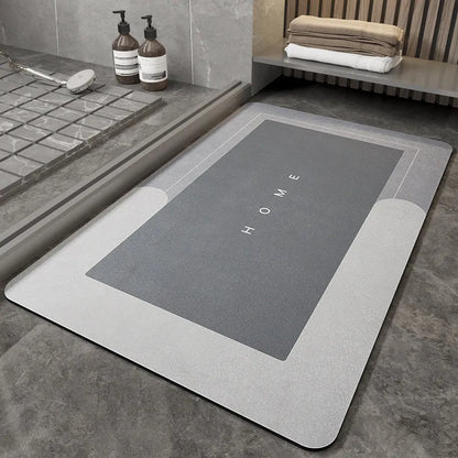 Blended machine-woven floor mat in an oval shape, showing the Lake Baikal Blue colour option.