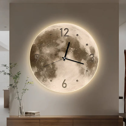 Wall clock with LED lighting and monthly calendar in 30cm 40cm 50cm diameter options