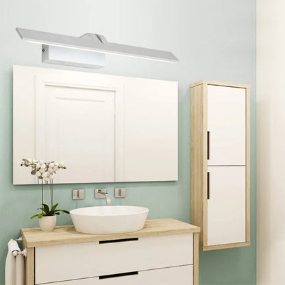 White LED mirror headlight with three-colour dimming for bathroom wall mounting, 520mm length