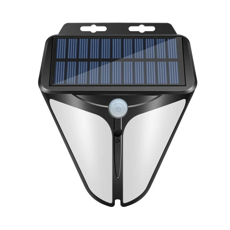 Heart-shaped solar wall lamp with human induction, IP65 rated, for villa courtyard lighting, warm or white light