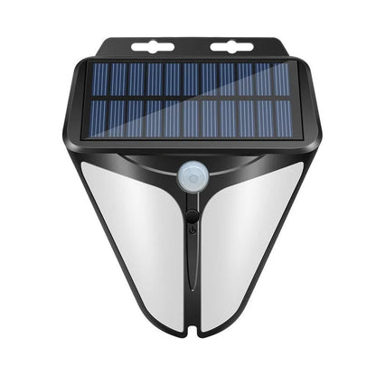 Heart-shaped solar wall lamp with human induction, IP65 rated, for villa courtyard lighting, warm or white light