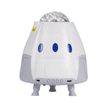 Space capsule shaped galaxy atmosphere projector lamp with USB cable and remote control