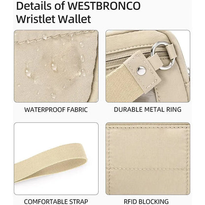 Waterproof quilted women's handbag with transparent deck in beige colour