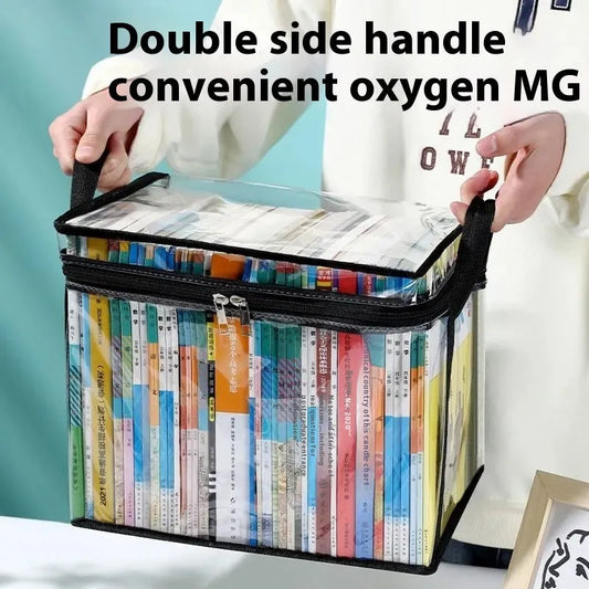 Black or white foldable buggy bag with transparent panels and 24-litre capacity