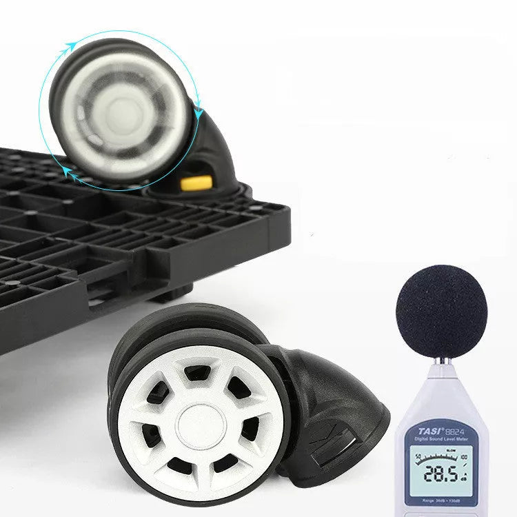 Outdoor Portable Breathable Pet Trolley Bag in grey and blue for comfortable pet transport