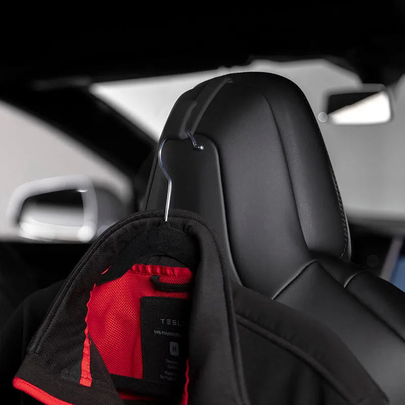 Metal car seat clothes hook for Tesla Model S and Model X, 26cm by 20cm, 45g, fitting second-generation seat gap