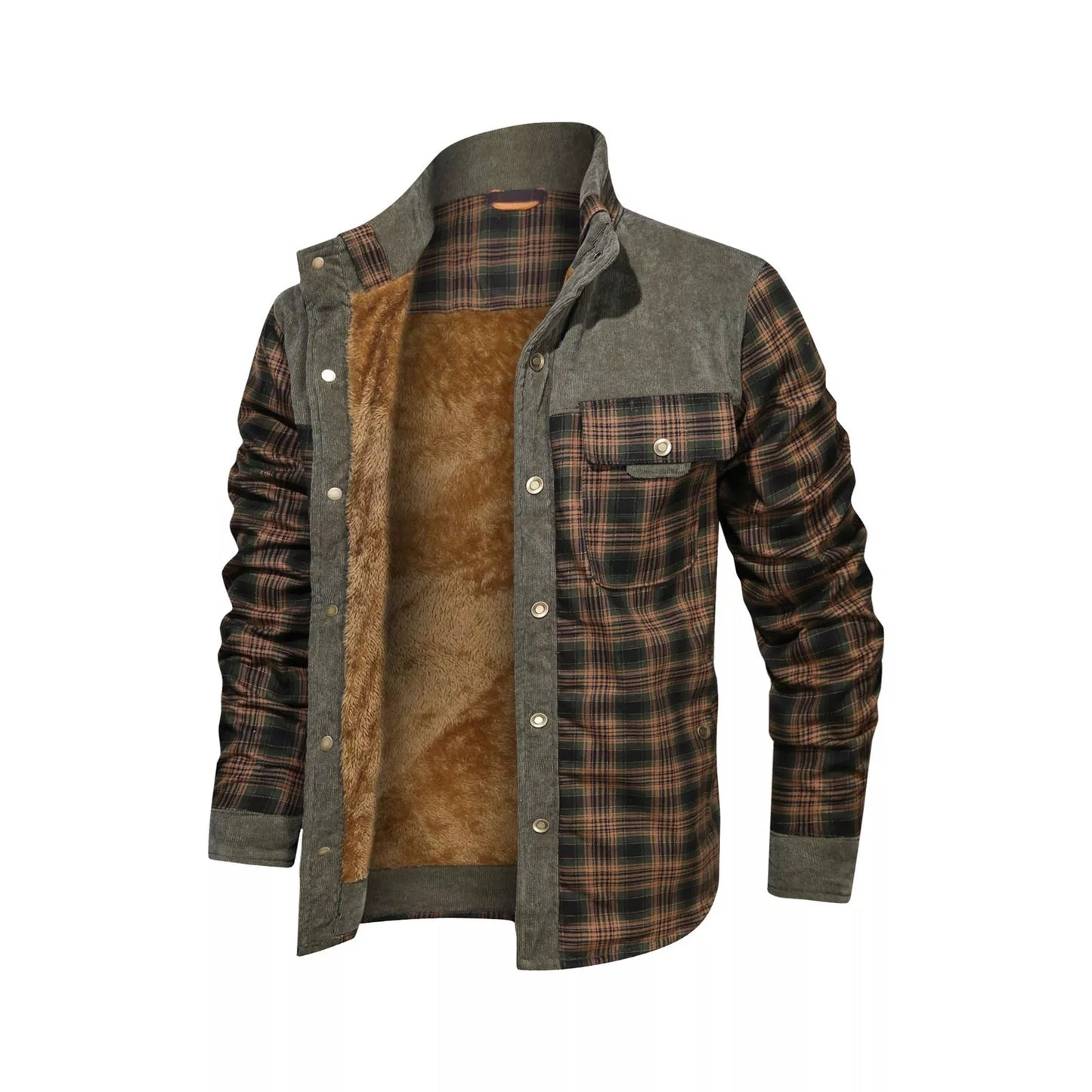 Men's cotton casual coat jacket for autumn and winter in various patterns