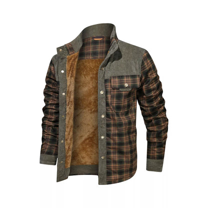 Men's cotton casual coat jacket for autumn and winter in various patterns