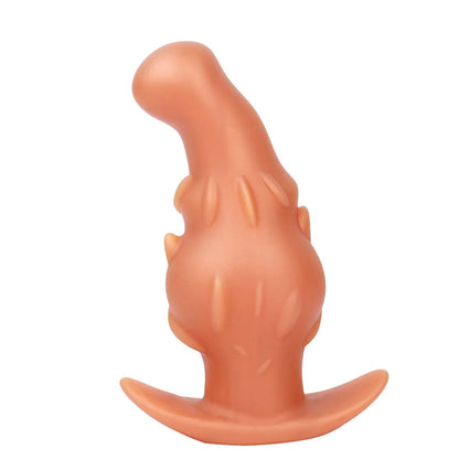 Purple, gold, or black unisex adult silicone masturbator with liquid silicone construction and size options S M L XL