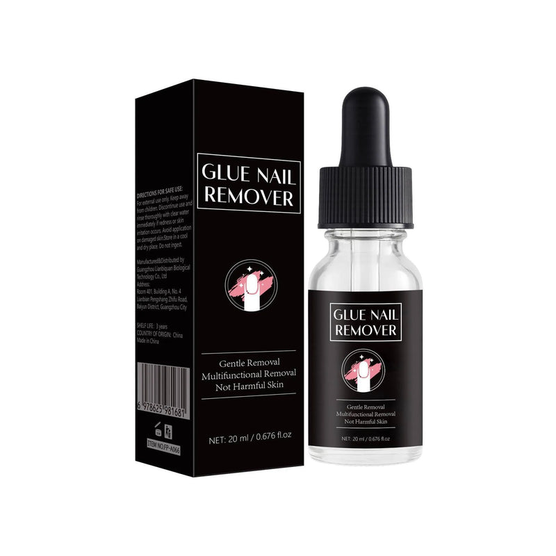 Nail glue remover body care appliance specification FP-A066 with 20ml liquid content for removing professional or household adhesive bonds from skin and nails
