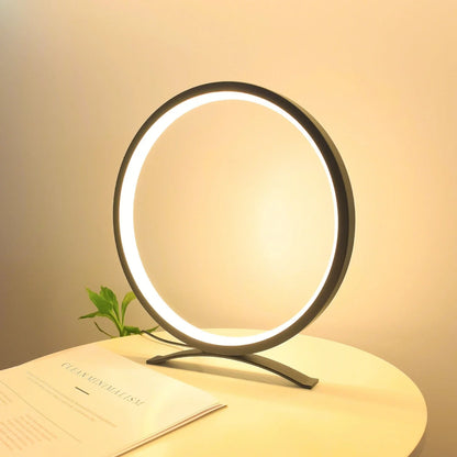 Black study desk lamp with USB cable and adjustable 25cm height mechanism