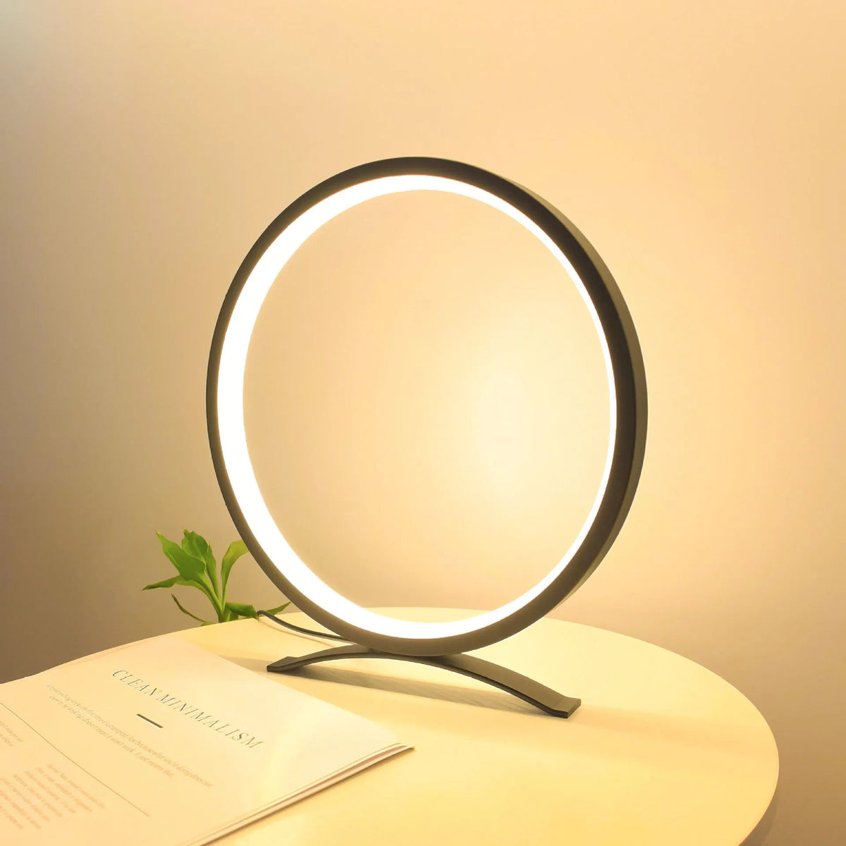 Metal study desk lamp 27cm x 17.5cm x 2.5cm with USB power, black or white warm light