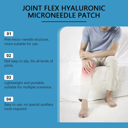 Pack of four Curcumin and Hyaluronic Acid joint pain relief microneedle patches.