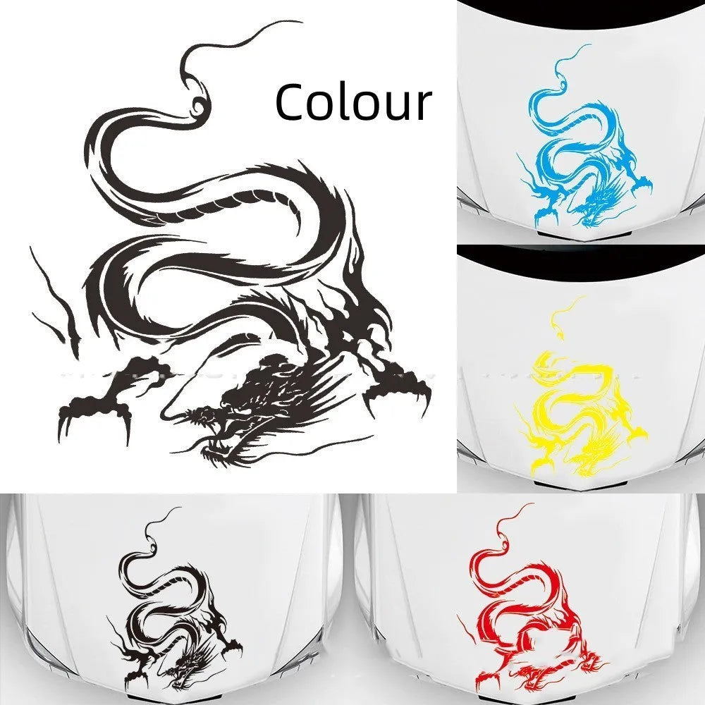 50x36 cm dragon design car body sticker on PET film for front end vehicle modification