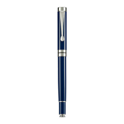 Metal fountain pen showing multiple colour options with gold and silver clips for calligraphy practice