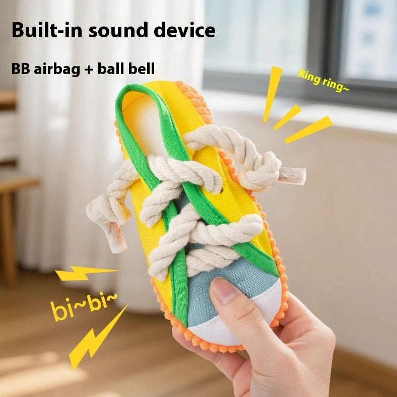 15cm plastic dog chew toy with textured surface and squeaking feature in three colour options