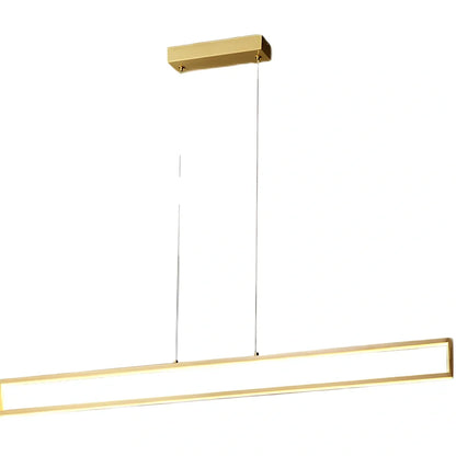 Copper LED chandelier with two-colour lighting for medium rooms