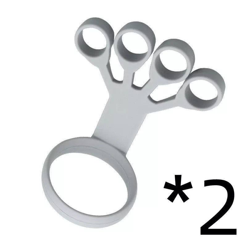 Silicone Wrist Tensioner for finger and wrist strength exercises in black, gray, and sapphire blue