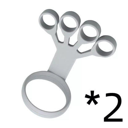 Silicone Wrist Tensioner for finger and wrist strength exercises in black, gray, and sapphire blue