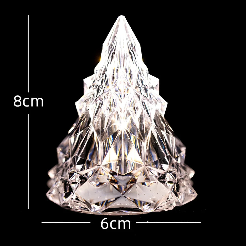 Iceberg-shaped LED night light with crystal construction and 7 colour options measuring 15cm height
