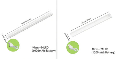 Stainless steel wireless LED motion sensor night light with magnetic wall mounting