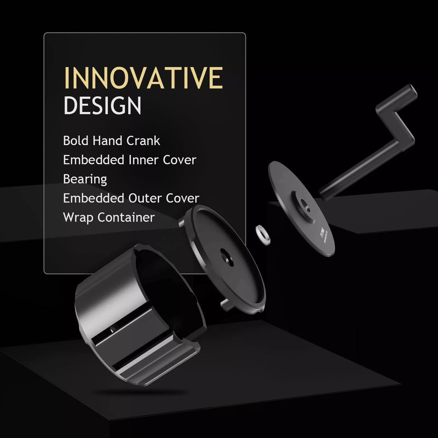 Nylon Boxing Bandage Wrapper Box for efficient hand wrap rolling