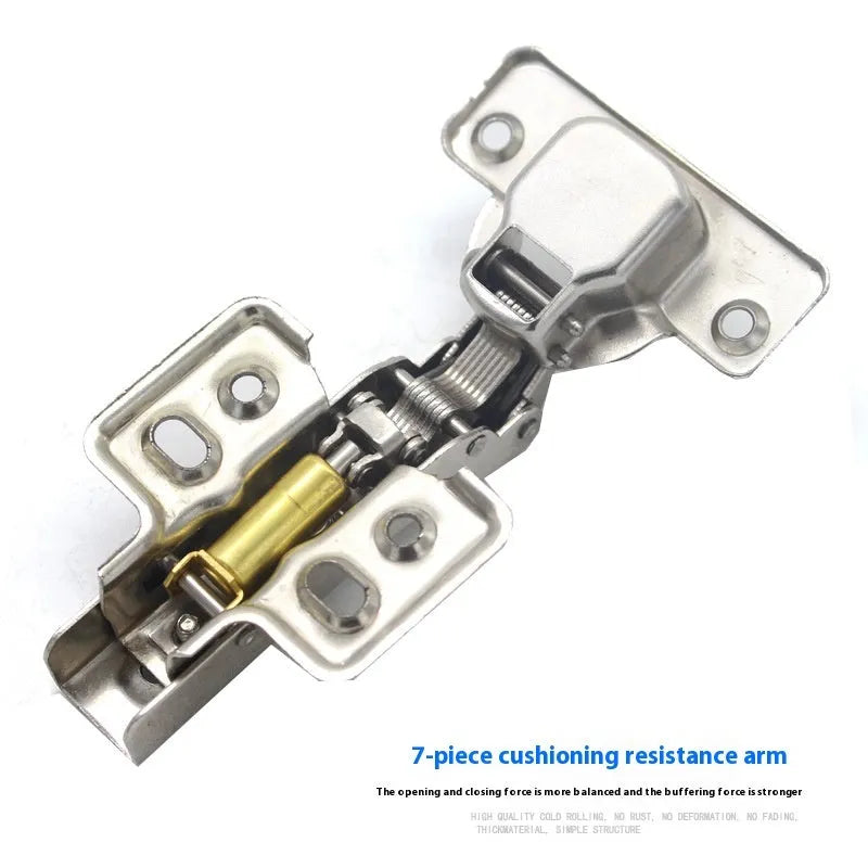 761 cold rolled steel hydraulic hinge with nickel plating showing three bend specifications for cabinet doors