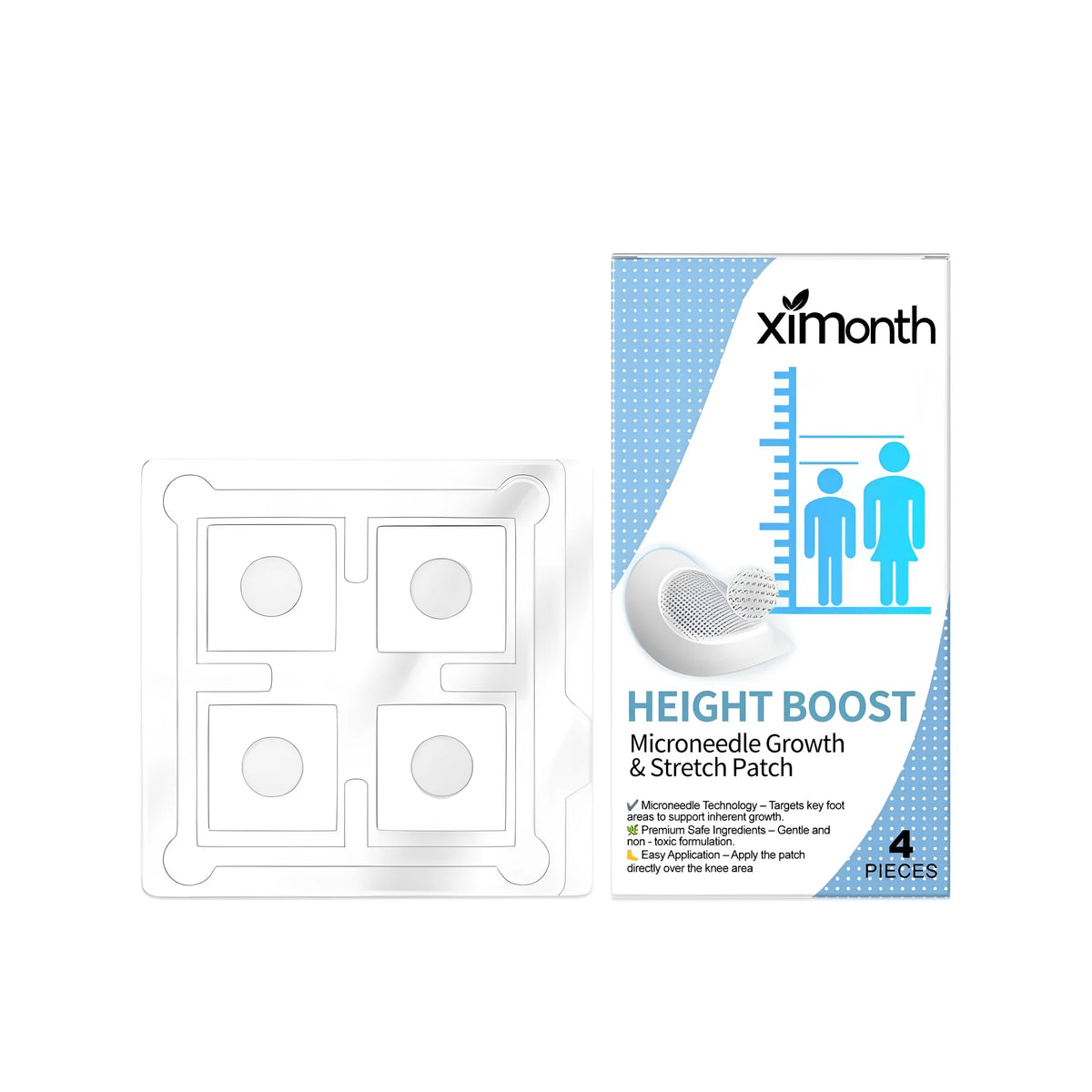 Healthy Bone Micro Needle Care Patch pack with four herbal ingredient stickers