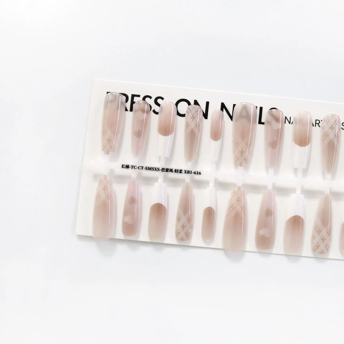 Ancient Chinese French ballet nail stickers, 40 piece set, Ballet Wind Is Gentle colour, glossy or frosted seal, SMSXS