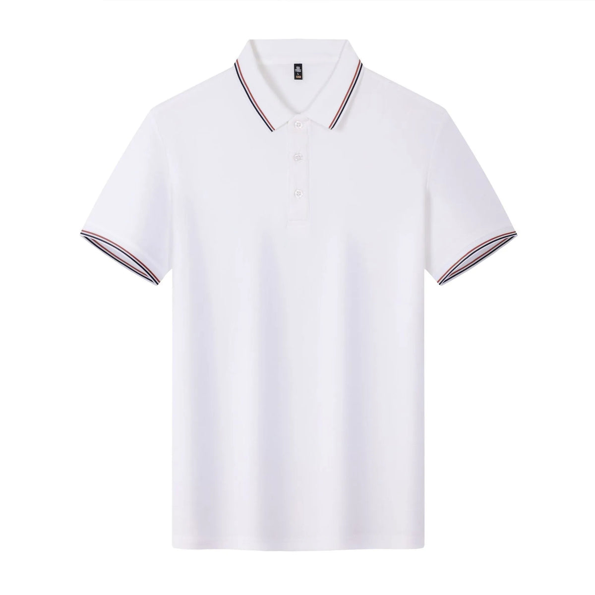 Solona ice-feeling work polo shirt in bright red with short sleeves and straight cut design