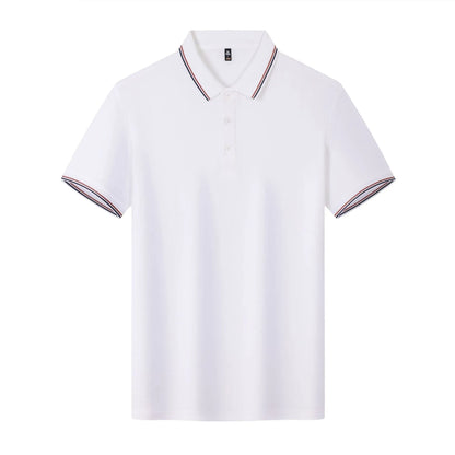 Solona ice-feeling work polo shirt in bright red with short sleeves and straight cut design