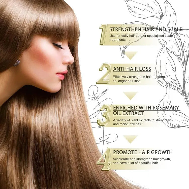 Yellow 60ml bottle of Rosemary Soft Hair Care Essential Oil.