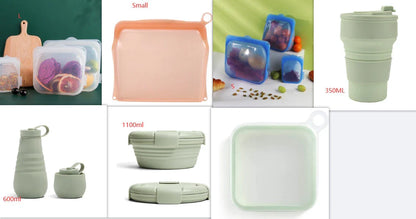 Silicone Sandwich Toast Box - Microwave and Fridge-Safe Portable Lunch Container