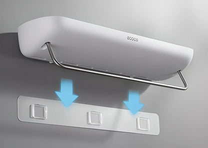 ECOCO™ Self-Adhesive Bathroom Shelf Organizer with Towel Bar - Sleek, modern design for decluttering your bathroom