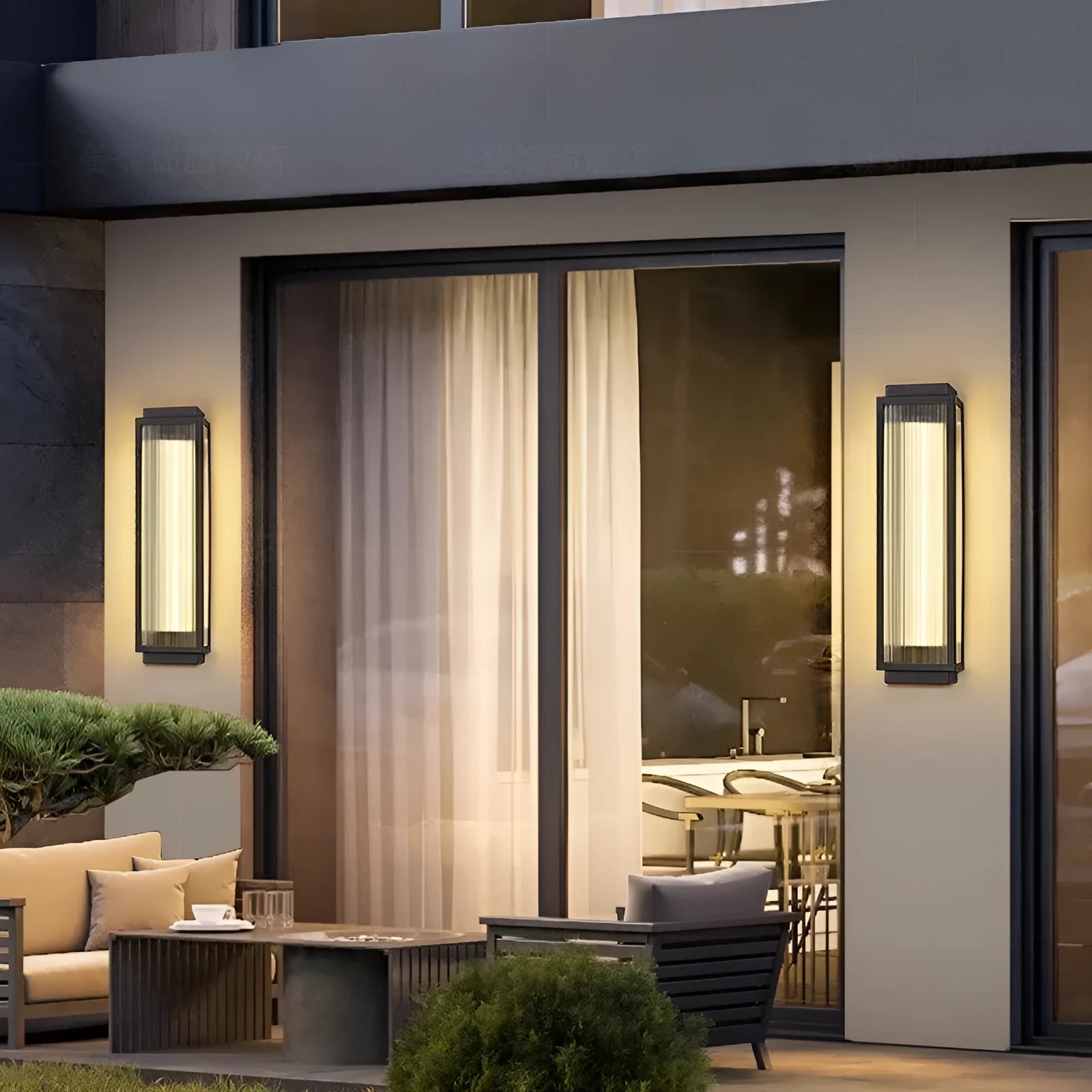 Stainless steel outdoor wall lamp for garden and courtyard lighting