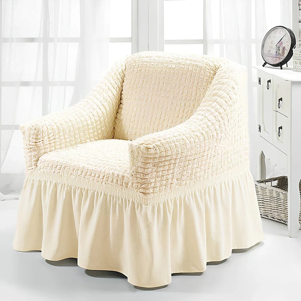 Branbird American single sofa cover with skirt design on 90-140cm furniture