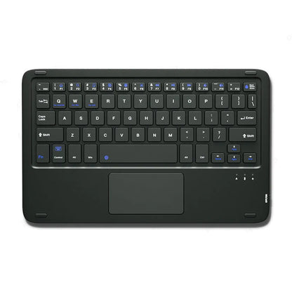 Bluetooth wireless keyboard and mute mouse set in compact 24.8cm design with charging cable
