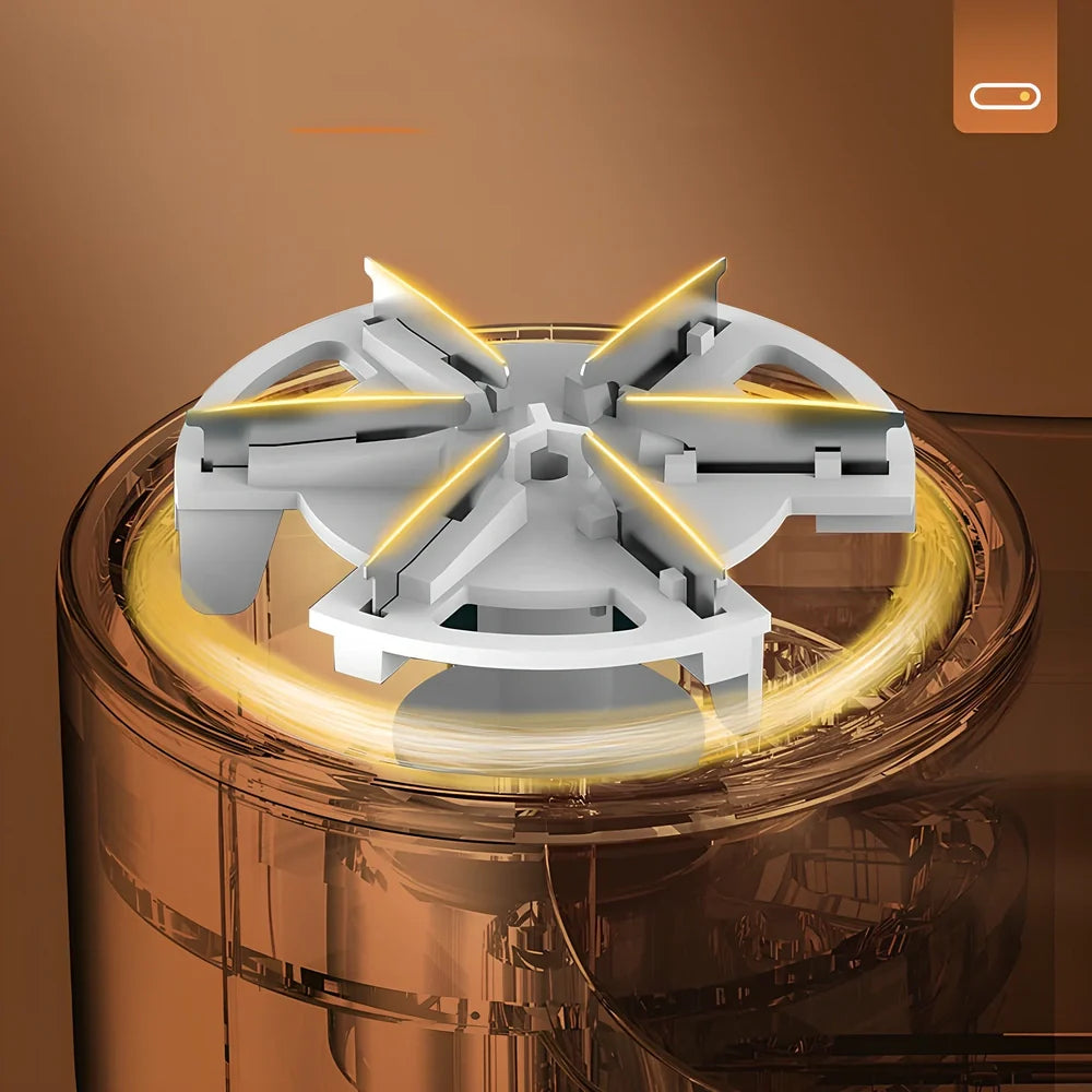 Rechargeable green lint trimmer removing fabric balls from wool jumper, digital display showing speed, 15 cm size with spare blades