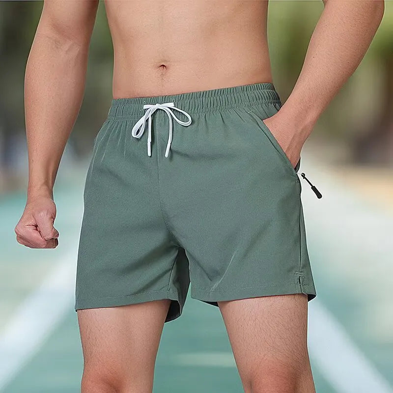 Black Ice Silk fitness training shorts in micro-elastic polyester, high waist with drawstring, available in multiple colours and sizes.