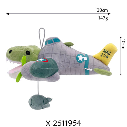 Shark figurine peripheral cotton plush toy in a humorous animal character design