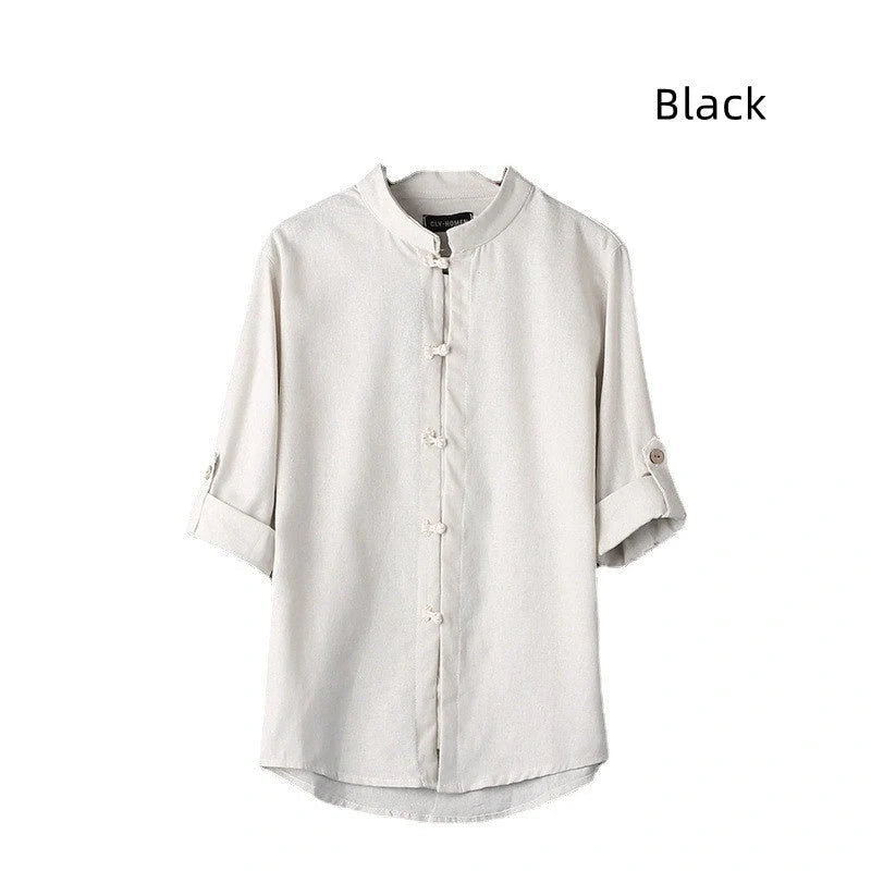 Men's vintage linen shirt in various colors and sizes for a stylish, comfortable look