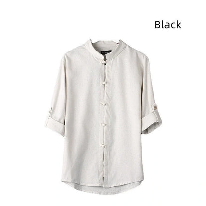 Men's vintage linen shirt in various colors and sizes for a stylish, comfortable look