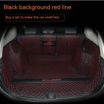 Mitsubishi Outlander custom boot liner with 3D edges and non-slip TPE XPE surface