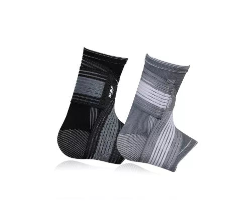 Ankle support gear for sports protection in black and gray