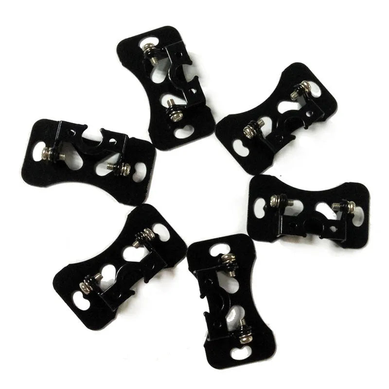 Black universal in car camera holder with adjustable angle bracket for mounting cameras in vehicles