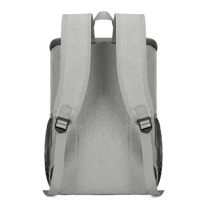 Outdoor thermal insulation backpack in oxford cloth with curved shoulder straps