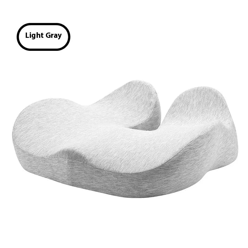 Office memory foam chair cushion in solid colour measuring 46x43x12cm