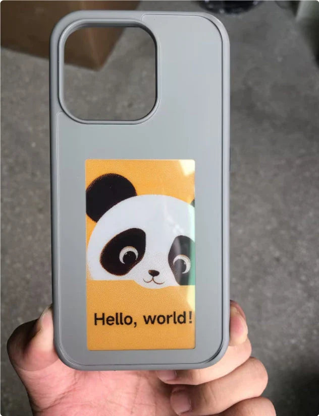 Personalized E-ink Phone Case with Vibrant Projection and Customizable Design
