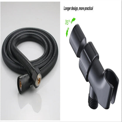 High-pressure shower head with customizable five-speed settings, premium ABS construction, and sleek modern design